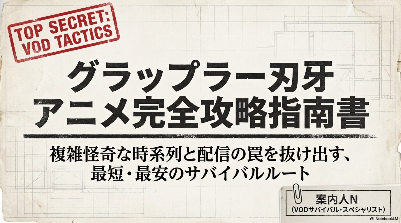 グラップラー刃牙のアニメはどこで見れる？全シリーズ配信サイト徹底解説