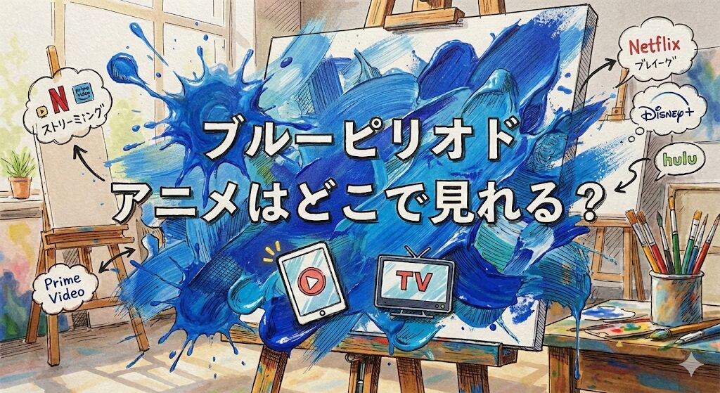 ブルーピリオドのアニメはどこで見れる?