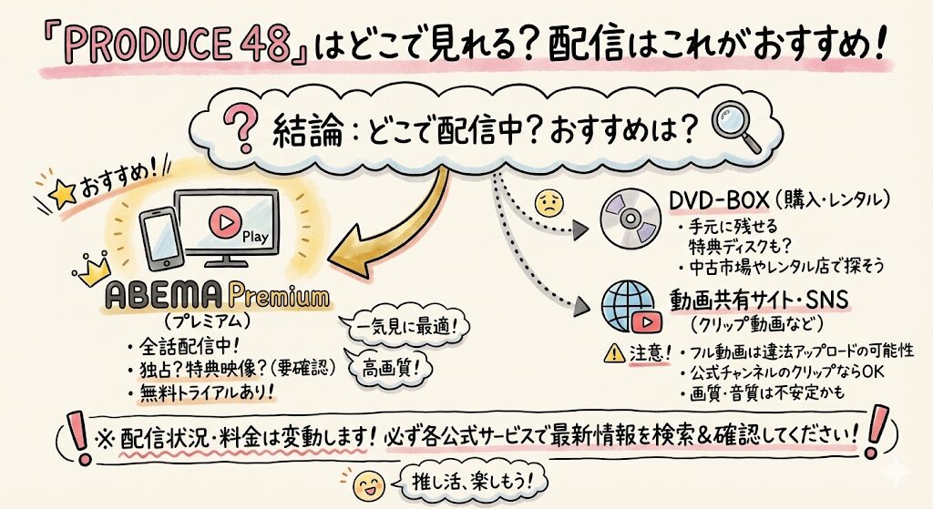 PRODUCE48はどこで見れる？配信はこれがおすすめ！