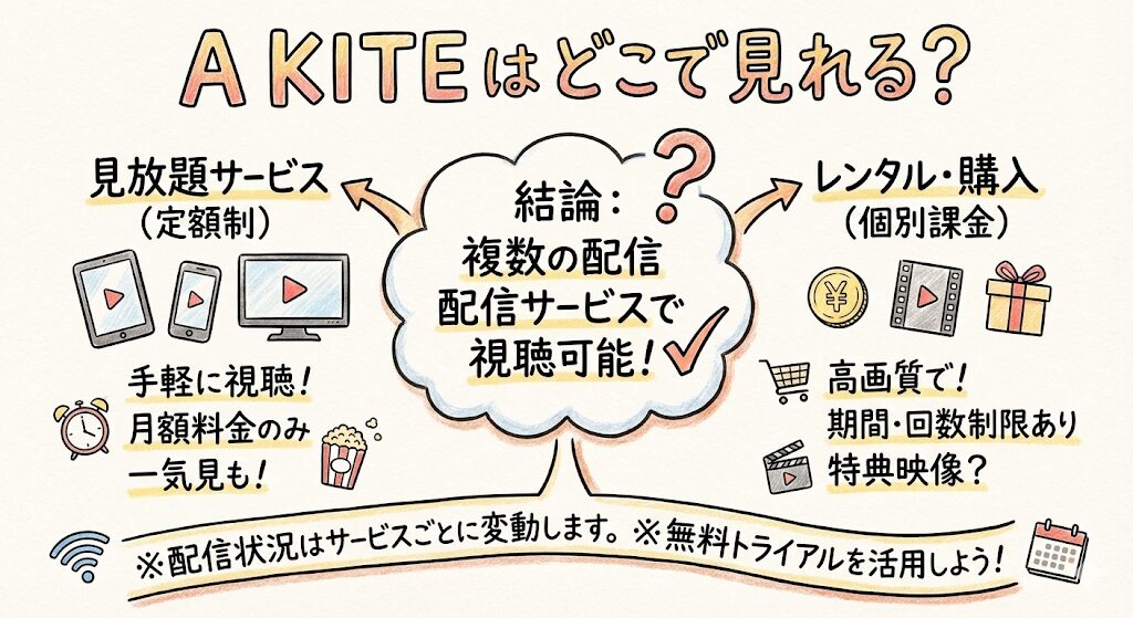 A KITEはどこで見れる?