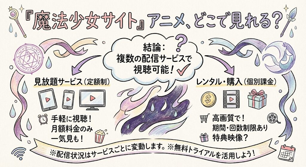 魔法少女サイトはどこで見れる?
