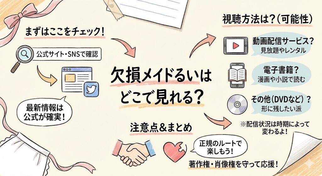 欠損メイドるいはどこで見れる？