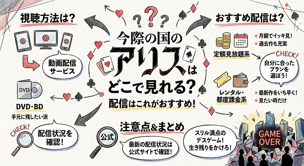 今際の国のアリスのアニメはどこで見れる?配信はこれがおすすめ!