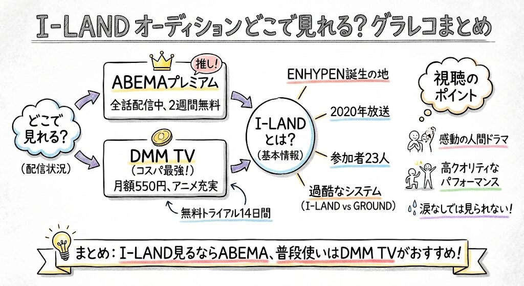アイランドのオーディションはどこで見れる?お得な動画配信はこれ!