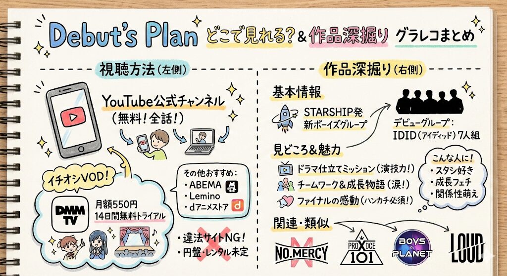 Debut's Planはどこで見れる?お得な動画配信サービスはこれがおすすめ!