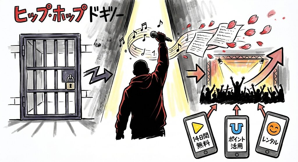 ダメな奴～ラッパー紅桜 刑務所からの再起～はどこで見れる？