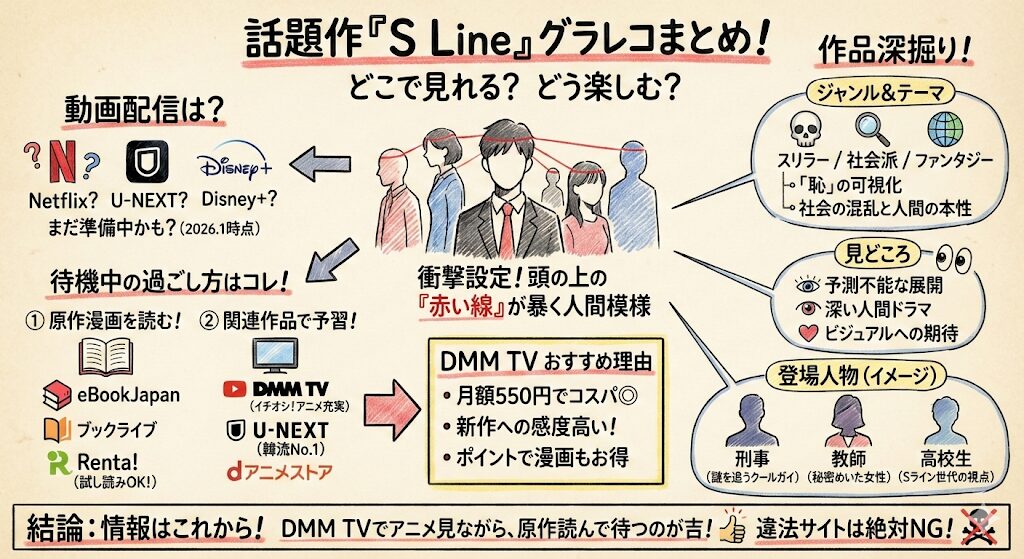 S Lineはどこで見れる？お得な動画配信サービスはこれがおすすめ！