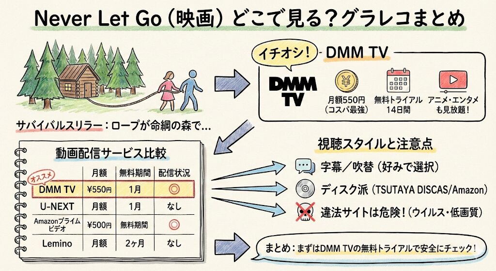 Never Let Go（映画）はどこで見れる？お得な動画配信はこれ！