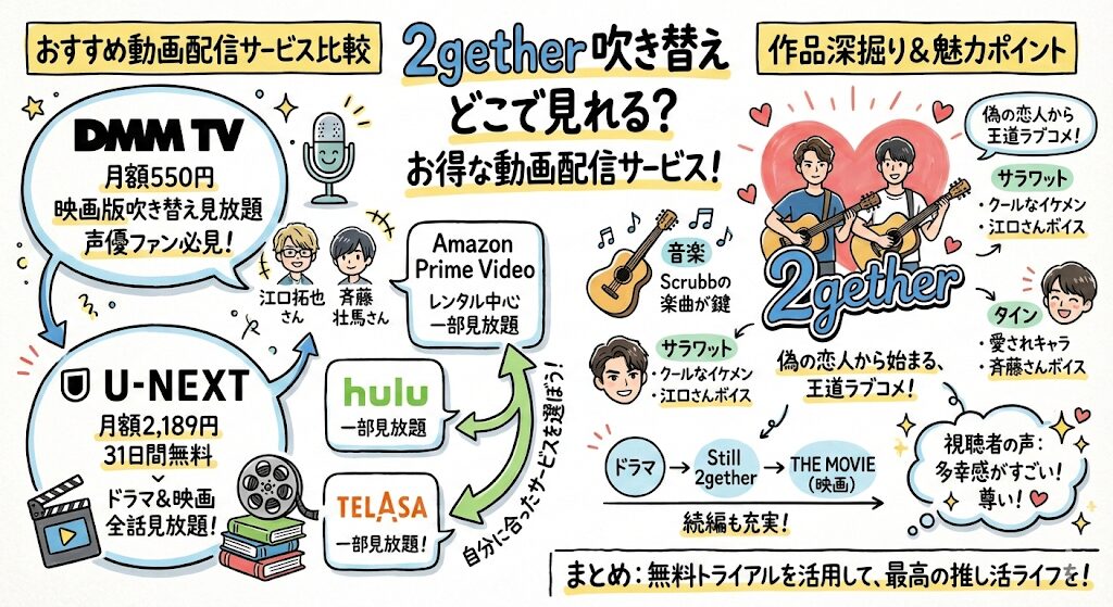 2getherの吹き替えはどこで見れる?お得な動画配信サービスはこれ!