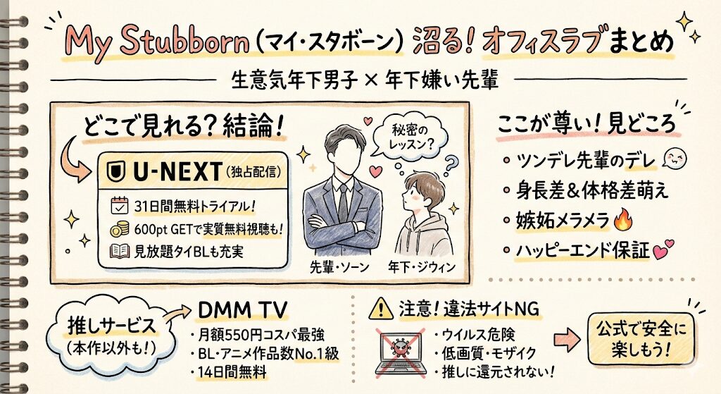 My Stubbornはどこで見れる?お得な動画配信サービスはこれがおすすめ!