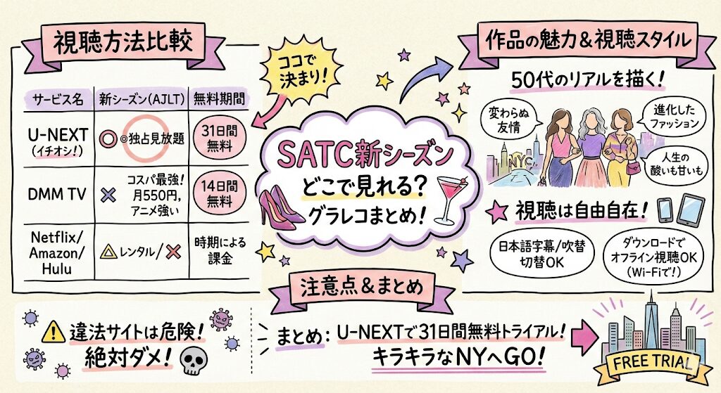 セックス・アンド・ザ・シティの新シーズンはどこで見れる？