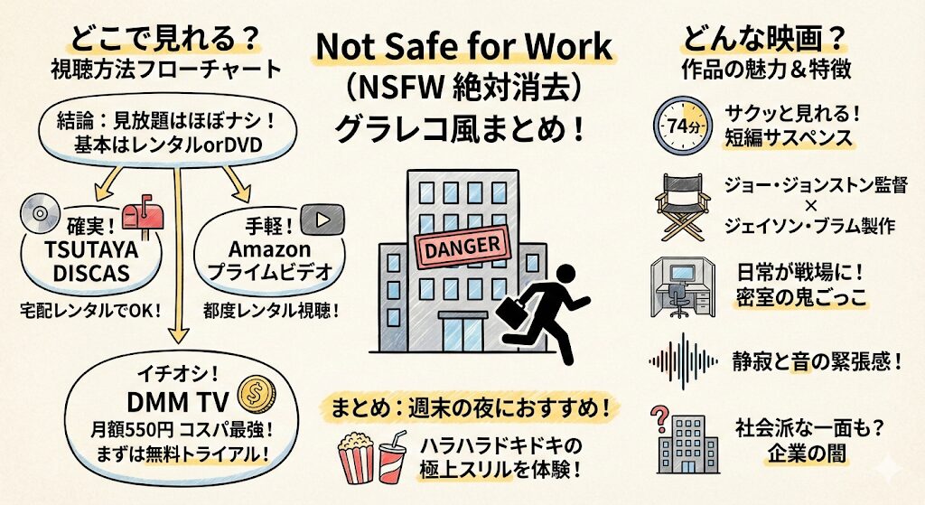 Not Safe for Workはどこで見れる？お得な動画配信サービスはこれ！