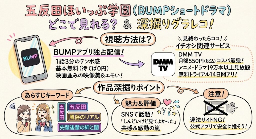 五反田ほいっぷ学園（ドラマ）はどこで見れる？お得な動画配信はこれ！