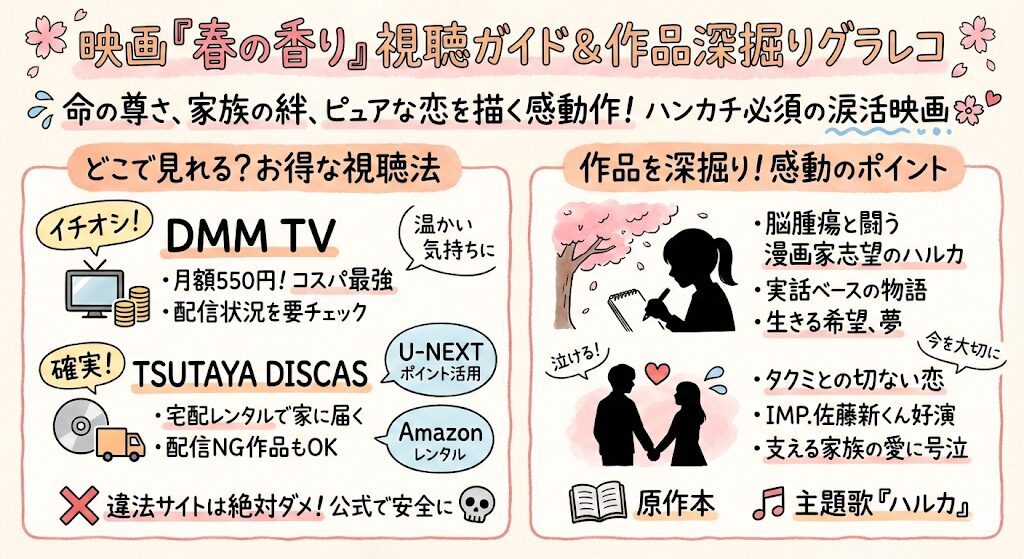 春の香り（映画）はどこで見れる？お得な動画配信サービスはこれ！