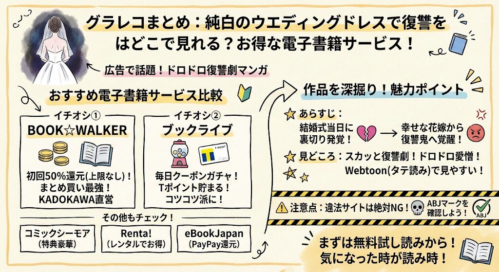 純白のウエディングドレスで復讐をはどこで見れる?お得な電子書籍はこれ!