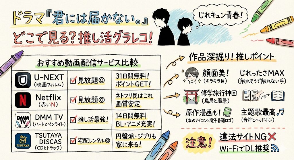 君には届かない。（ドラマ）はどこで見れる？お得な動画配信サービスはこれ！