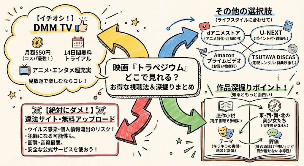 トラペジウム（映画）はどこで見れる？お得な動画配信サービスはこれ！