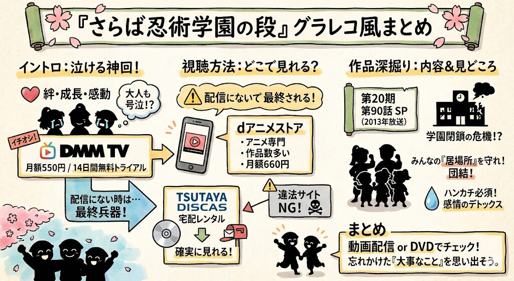 さらば忍術学園の段はどこで見れる？お得な動画配信サービスはこれ！