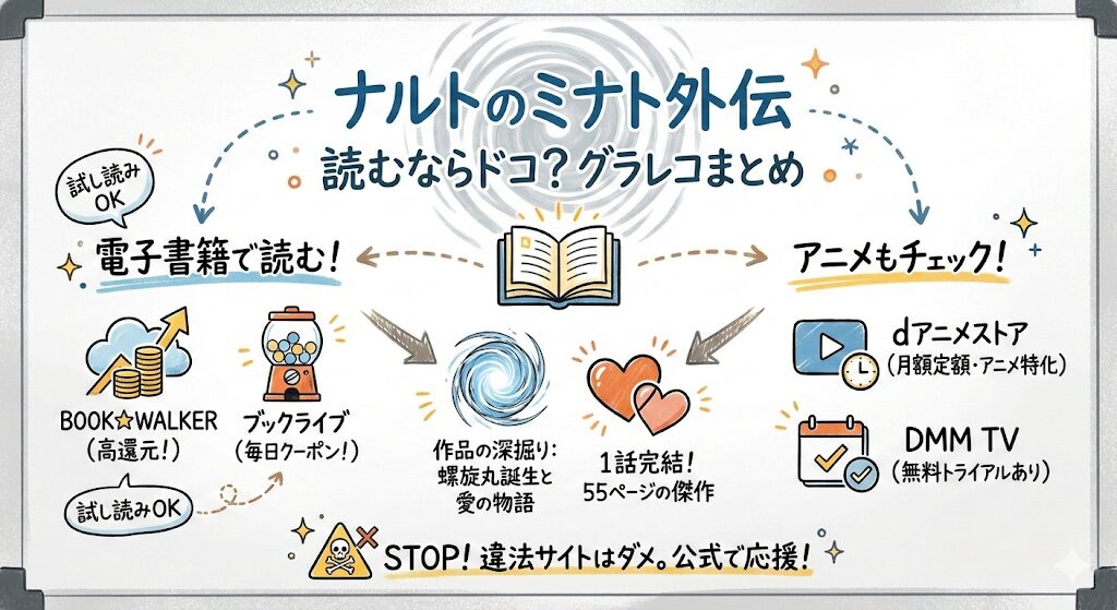 ナルトのミナト外伝はどこで読める？お得な電子書籍サービスはこれ！