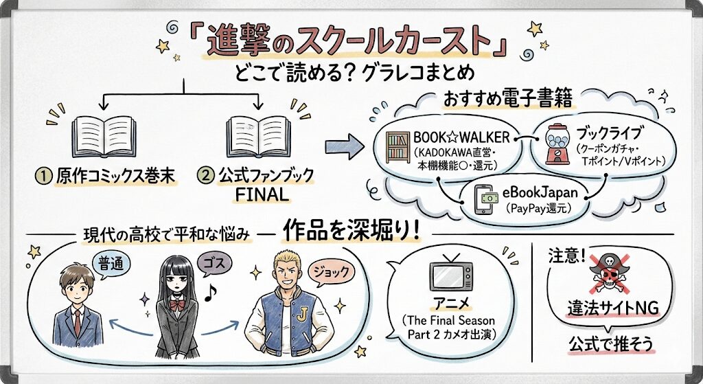 進撃のスクールカーストはどこで読める？お得な電子書籍サービスはこれ！