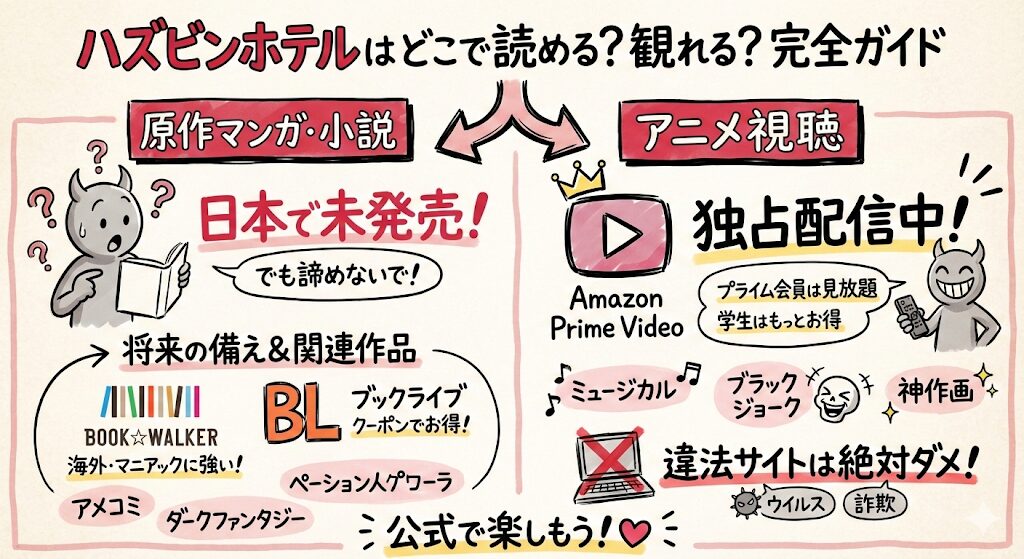 ハズビンホテルはどこで読める?お得な電子書籍サービスはこれがおすすめ!