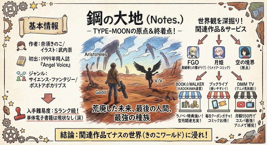 鋼の大地はどこで読める?お得な電子書籍サービスはこれがおすすめ!