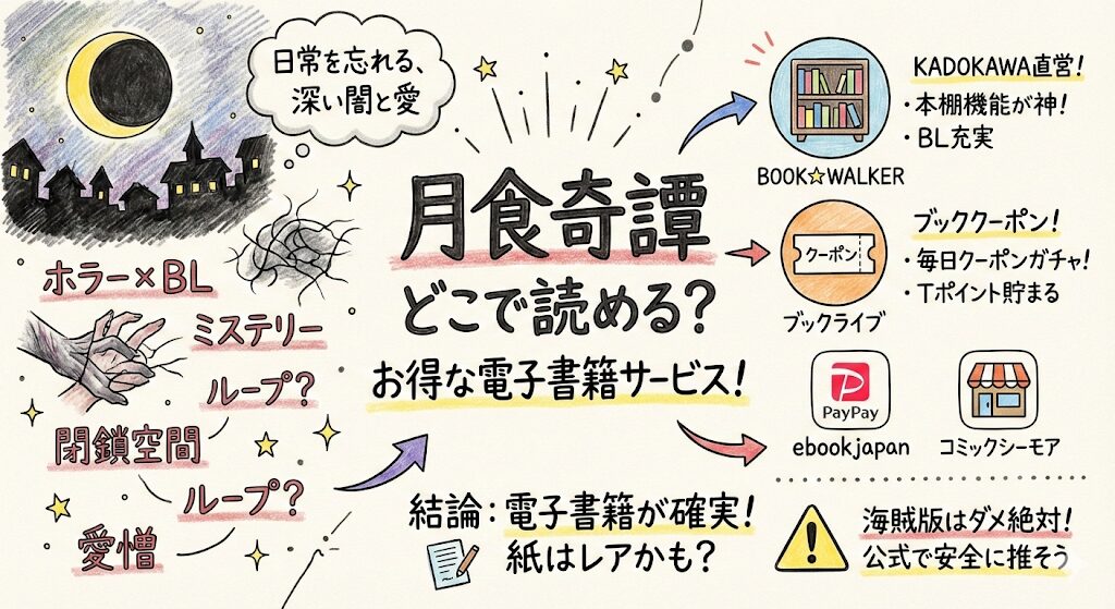 月食奇譚はどこで読める?お得な電子書籍サービスはこれがおすすめ!