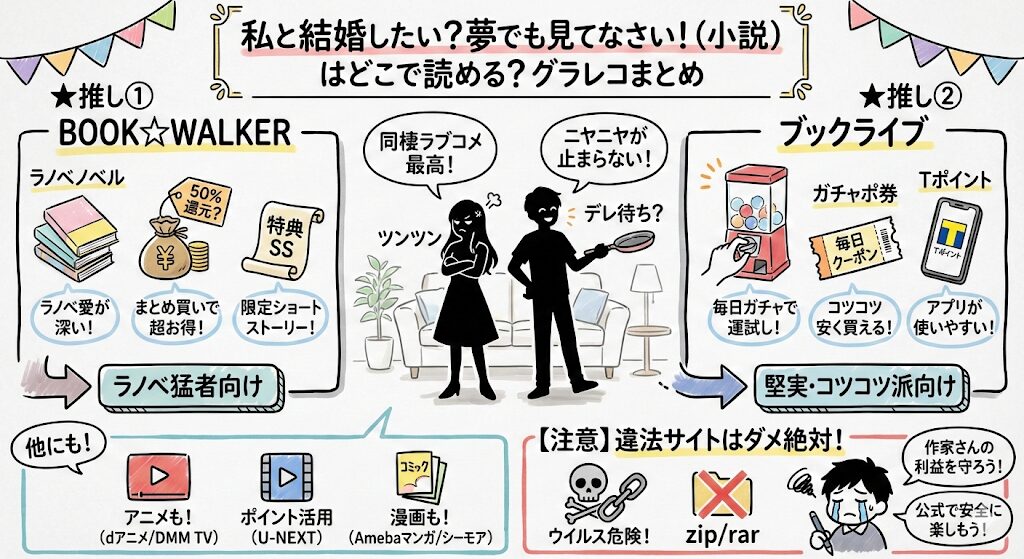 私と結婚したい？夢でも見てなさい！（小説）はどこで読める？