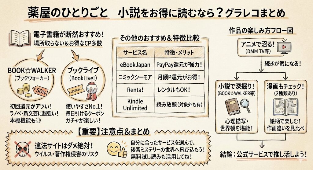 薬屋のひとりごとの小説はどこで読める?お得な電子書籍サービスはこれ!