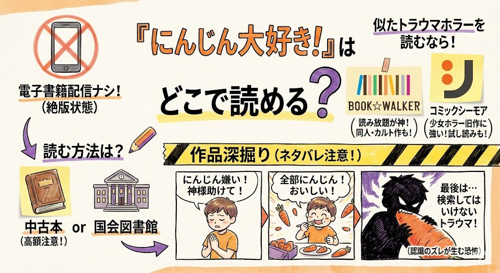 にんじん大好きはどこで読める？お得な電子書籍サービスはこれがおすすめ！