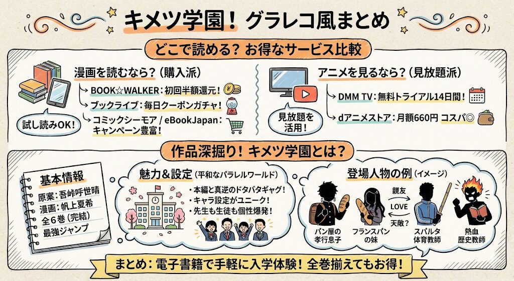キメツ学園はどこで読める?お得な電子書籍サービスはこれがおすすめ!