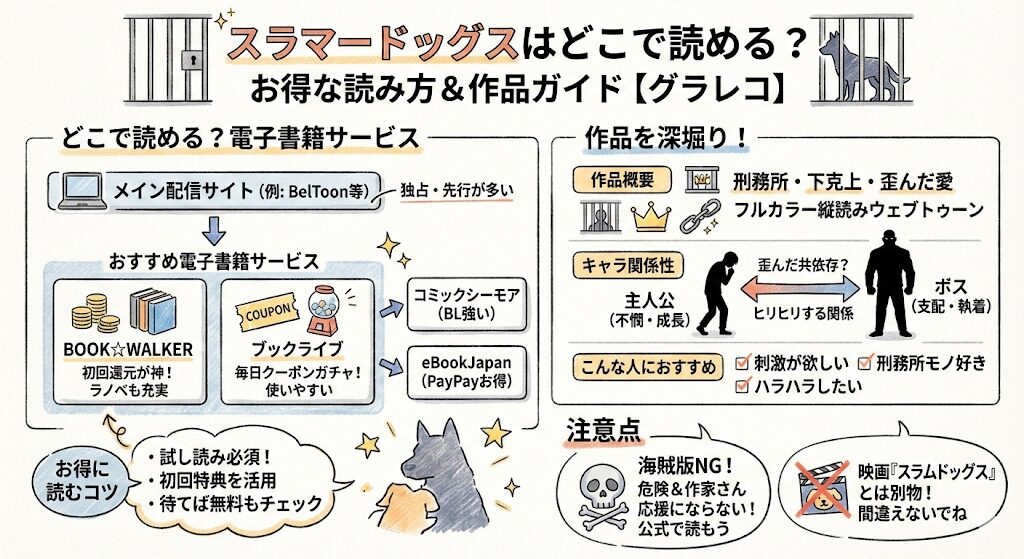 スラマードッグスはどこで読める？お得な電子書籍サービスはこれがおすすめ！