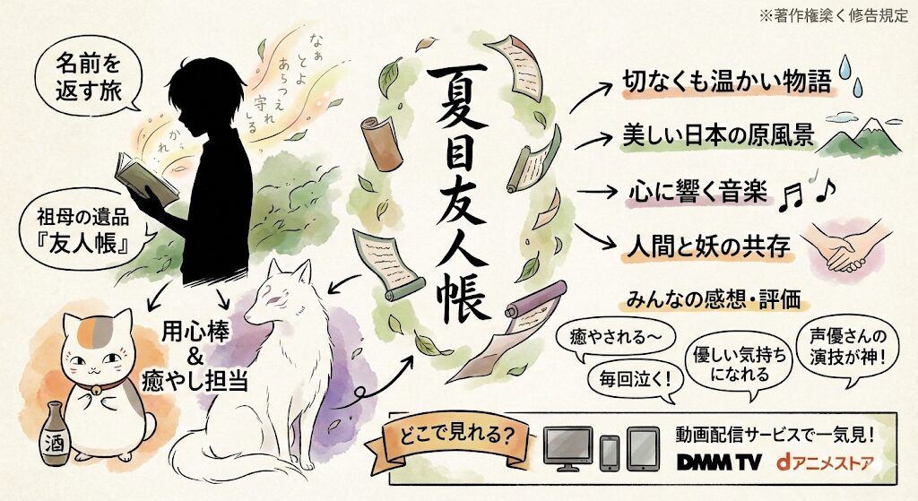夏目友人帳のあらすじを簡単に！感想ネタバレ考察まるっとレビュー