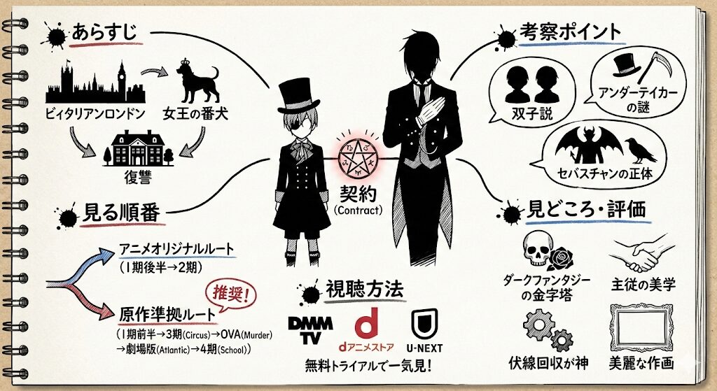 黒執事のあらすじを簡単に!感想ネタバレ考察まるっとレビュー!