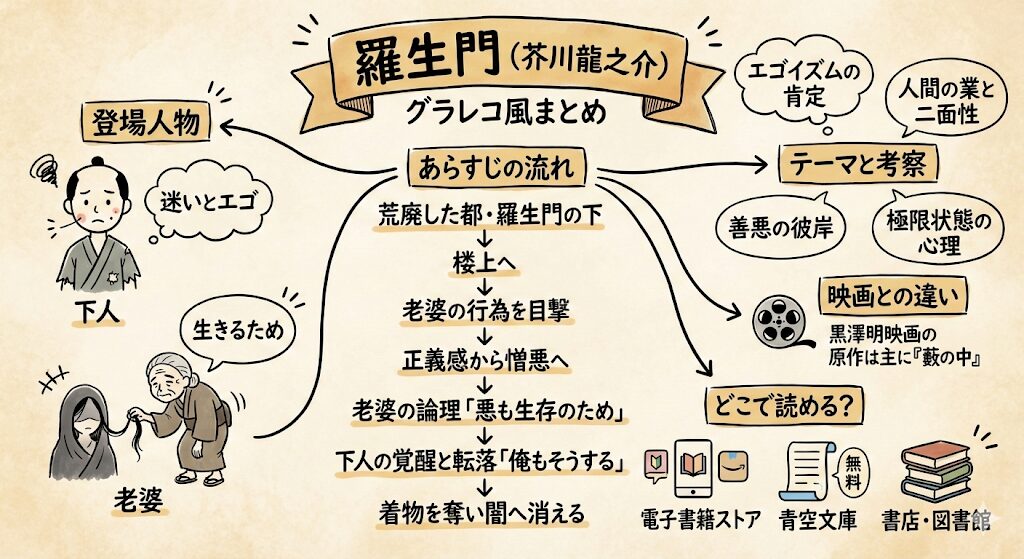羅生門 （芥川龍之介）のあらすじ感想ネタバレ考察まるっとレビュー！