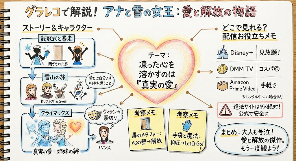 アナ雪のあらすじを一言で！感想ネタバレ考察まるっとレビュー！