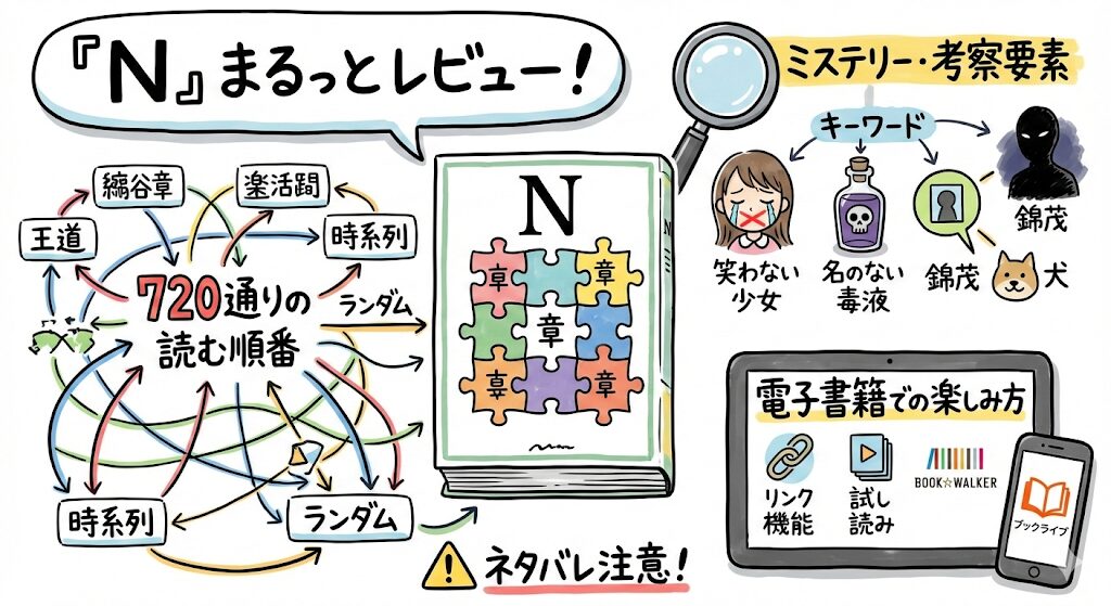 N(本)のあらすじ感想ネタバレ考察まるっとレビュー！