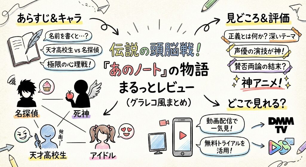 デスノートのあらすじ感想ネタバレ考察まるっとレビュー！