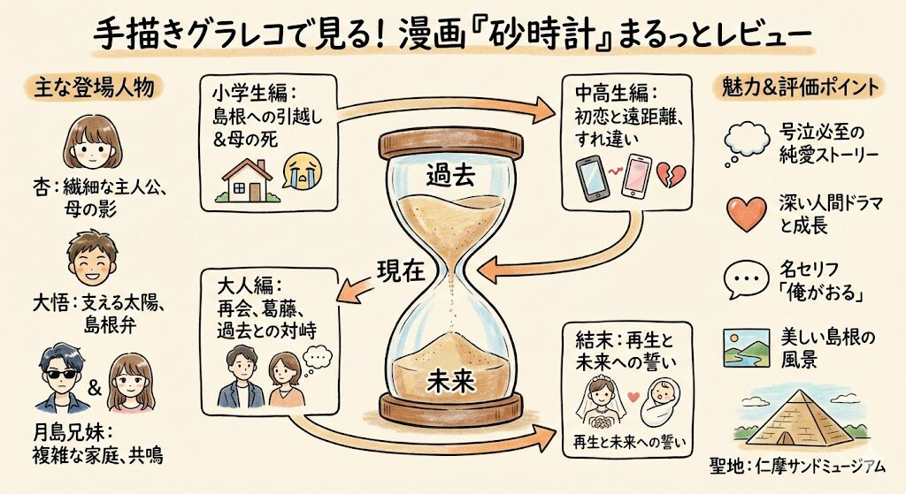 漫画「砂時計」のあらすじ感想ネタバレ考察まるっとレビュー!