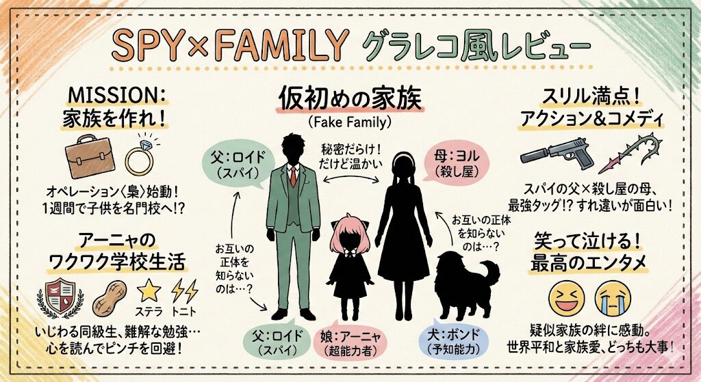 SPY×FAMILYのあらすじを簡単に！感想ネタバレ考察まるっとレビュー！