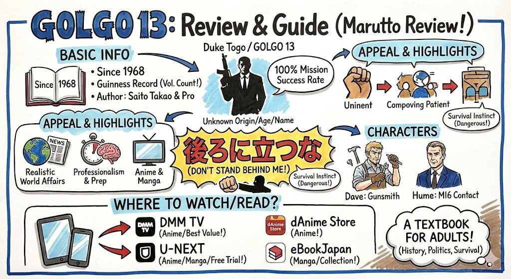 ゴルゴ13のあらすじ感想ネタバレ考察まるっとレビュー！