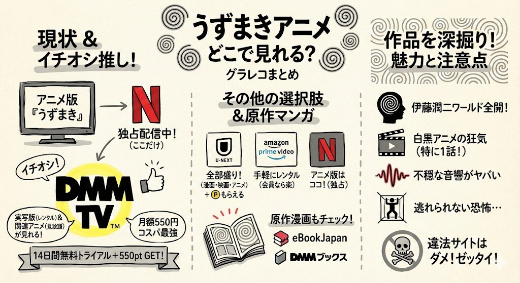 うずまきのアニメはどこで見れる?お得な動画配信サービスはこれがおすすめ!