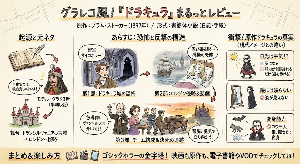 ドラキュラのあらすじ感想ネタバレ考察まるっとレビュー！