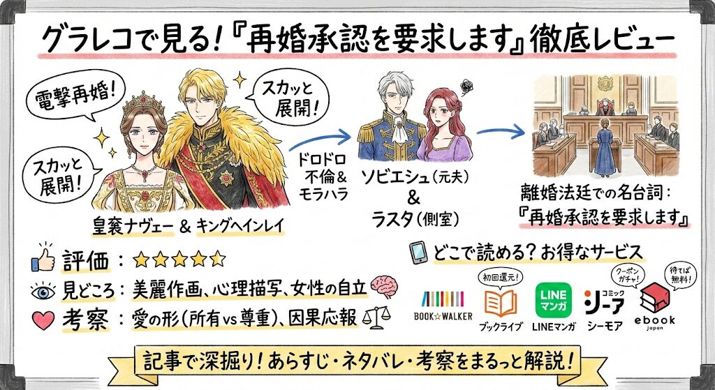 再婚承認を要求しますのあらすじ感想ネタバレ考察まるっとレビュー！