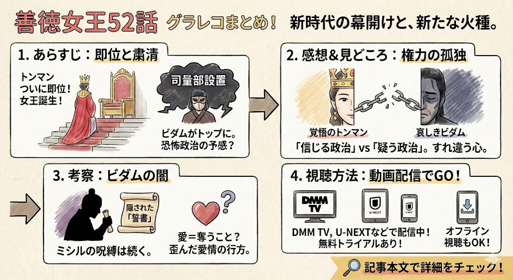 善徳女王52話のあらすじ感想ネタバレ考察まるっとレビュー!