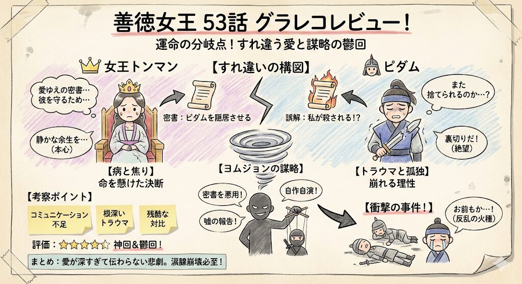 善徳女王53話のあらすじ感想ネタバレ考察まるっとレビュー!