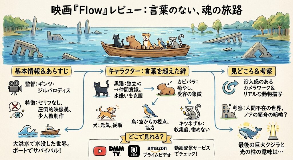 Flowのあらすじ感想ネタバレ考察まるっとレビュー！