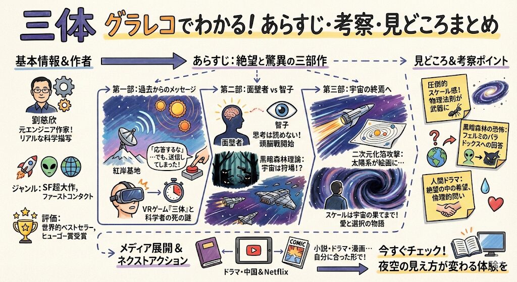三体のあらすじを簡単に！感想ネタバレ考察まるっとレビュー！
