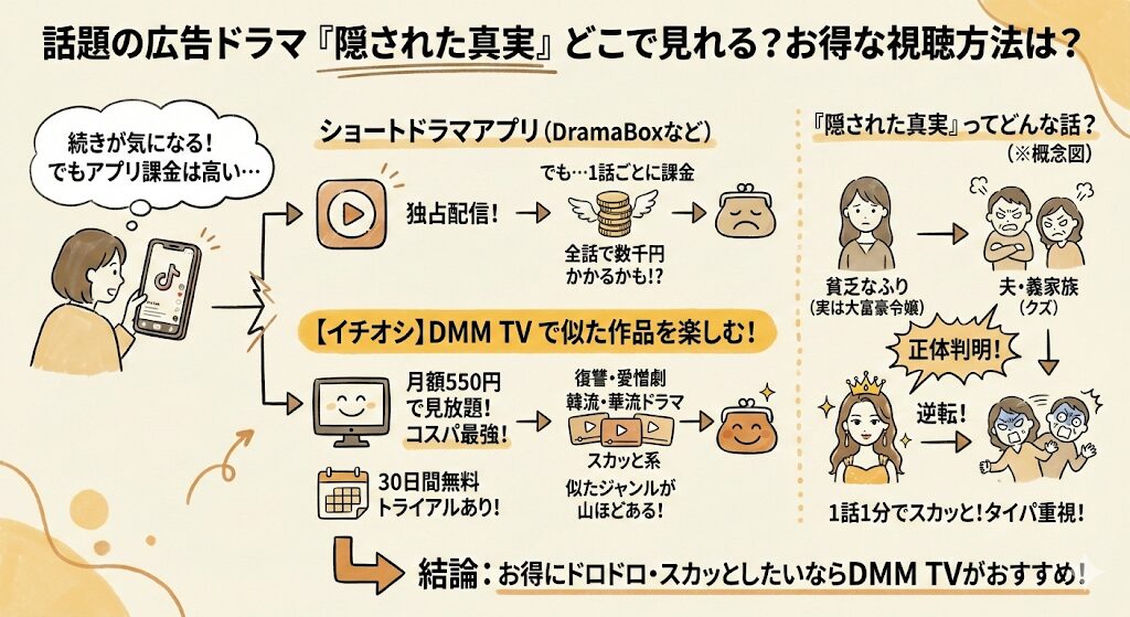 隠された真実愛の試練はどこで見れる？お得な動画配信サービスはこれ！